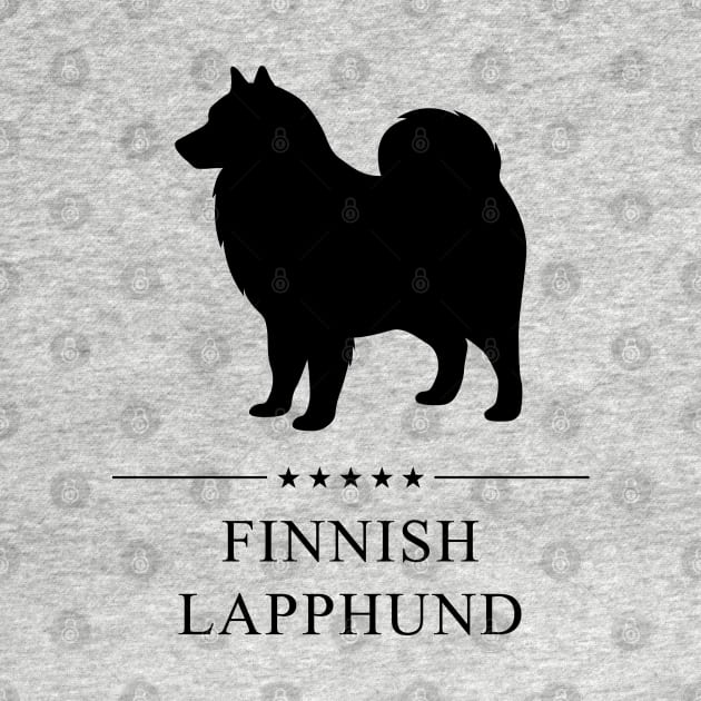 Finnish Lapphund Black Silhouette by millersye